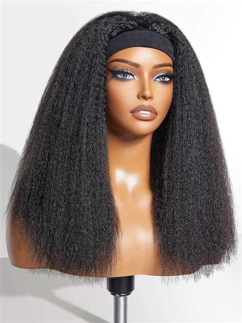 kinky straight human hair wig amazon|luvme hair kinky straight wig.